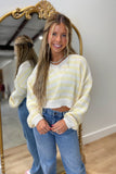 Stripes For Spring Sweater Yellow