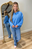 Spring Staple Cardigan Blue