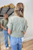 Willow Weave Crochet Sweater Sage