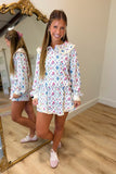 Floral Frenzy Waffle Skort Set