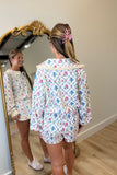 Floral Frenzy Waffle Skort Set