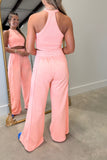 Dillon Mineral Wash Pant Set Coral RESTOCK