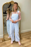 Spring Skies Barrel Overalls
