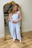 Spring Skies Barrel Overalls