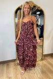 Wildflower Merlot Maxi Dress
