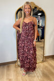 Wildflower Merlot Maxi Dress