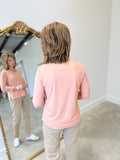 Multiples V Neck Top Pink
