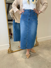 Multiples Long Skirt Denim Indigo