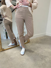 Multiples Fringe Hem Pant Taupe