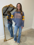 Leopard Blues Top