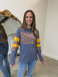 Leopard Blues Top