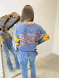 Leopard Blues Top