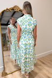 Stella Floral Zip Front Dress Blue