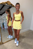 Sculpt A-Line Skort Yellow Glow