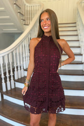 Number One Fan Dress Maroon
