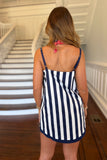 Game Day Glory Front Slit Skort Set Navy