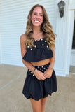 Black Out Bubble Skirt Set