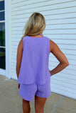 Extra Point Relaxed Short Set Purple