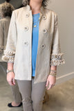 Multiples Double Button Jacket Tan
