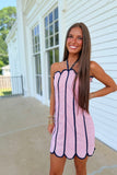 Oxford Encore Halter Dress Red