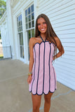 Oxford Encore Halter Dress Red