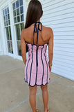 Oxford Encore Halter Dress Red