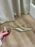 Matisse Geneva Heeled Mule Gold