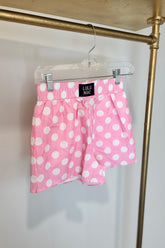 Lulu Mac Light Pink Polka Dot Boxer Shorts