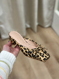 Matisse Geneva Heeled Mule Tan Leopard