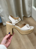 Corkys Daddy's Money Platform Sandal Ivory