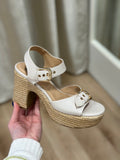 Corkys Daddy's Money Platform Sandal Ivory