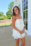 Overtime Polka Dot Set White