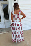 All Set For Kickoff Maxi Skirt Set White