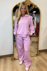 Must Have Scuba Quarter Zip Set Lilac