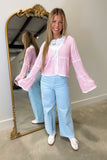 Daydream Tie Front Cardigan Pink