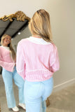 Daydream Tie Front Cardigan Pink