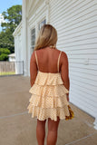 Go For Gold Polka Dot Dress