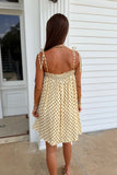 To The Top Polka Dot Dress Yellow