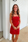 Attention to Details Dress Red