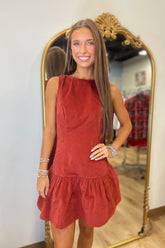 Spiced Corduroy Crush Dress