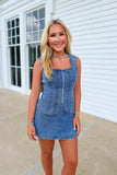 Rivalry Team Denim Romper Dress