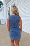 Rivalry Team Denim Romper Dress