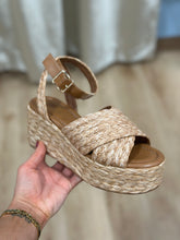 Kerry Platform Heel Brown Woven