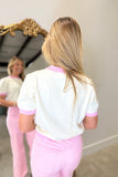 Poetic Love Puff Sleeve Sweater Cream