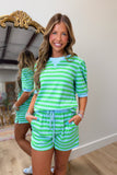 Spring Tide 2 Piece Short Set Green