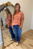 London Bubble Hem Top Rustic Winds