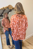 London Bubble Hem Top Rustic Winds