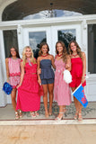 Nantucket Striped Short Set Red