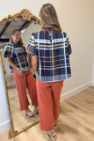 THML Auburn Plaid Top