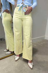 Hug Me Tight Jeans Light Yellow RESTOCK